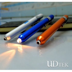 Pen type small Aluminum flashlight AAA torch for gift present UD09079